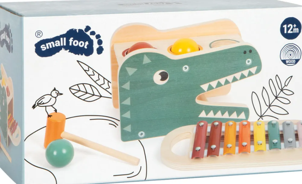 SMALL FOOT Xylophon hammerleg Safari- Musiklegetøj