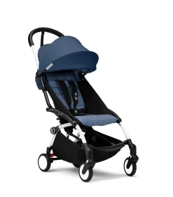 Stokke® YOYO³ Klapvogn - air france blue på hvidt stel- Rejseklapvogne