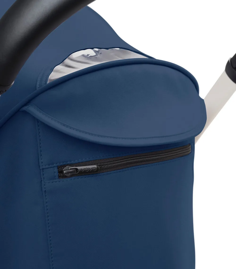 Stokke® YOYO³ Klapvogn - air france blue på hvidt stel- Rejseklapvogne