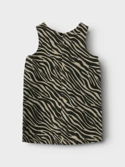 NAME IT Zebra twill spencer - CEMENT- Kjoler