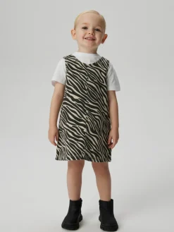 NAME IT Zebra twill spencer - CEMENT- Kjoler