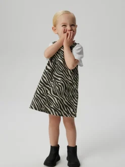 NAME IT Zebra twill spencer - CEMENT- Kjoler