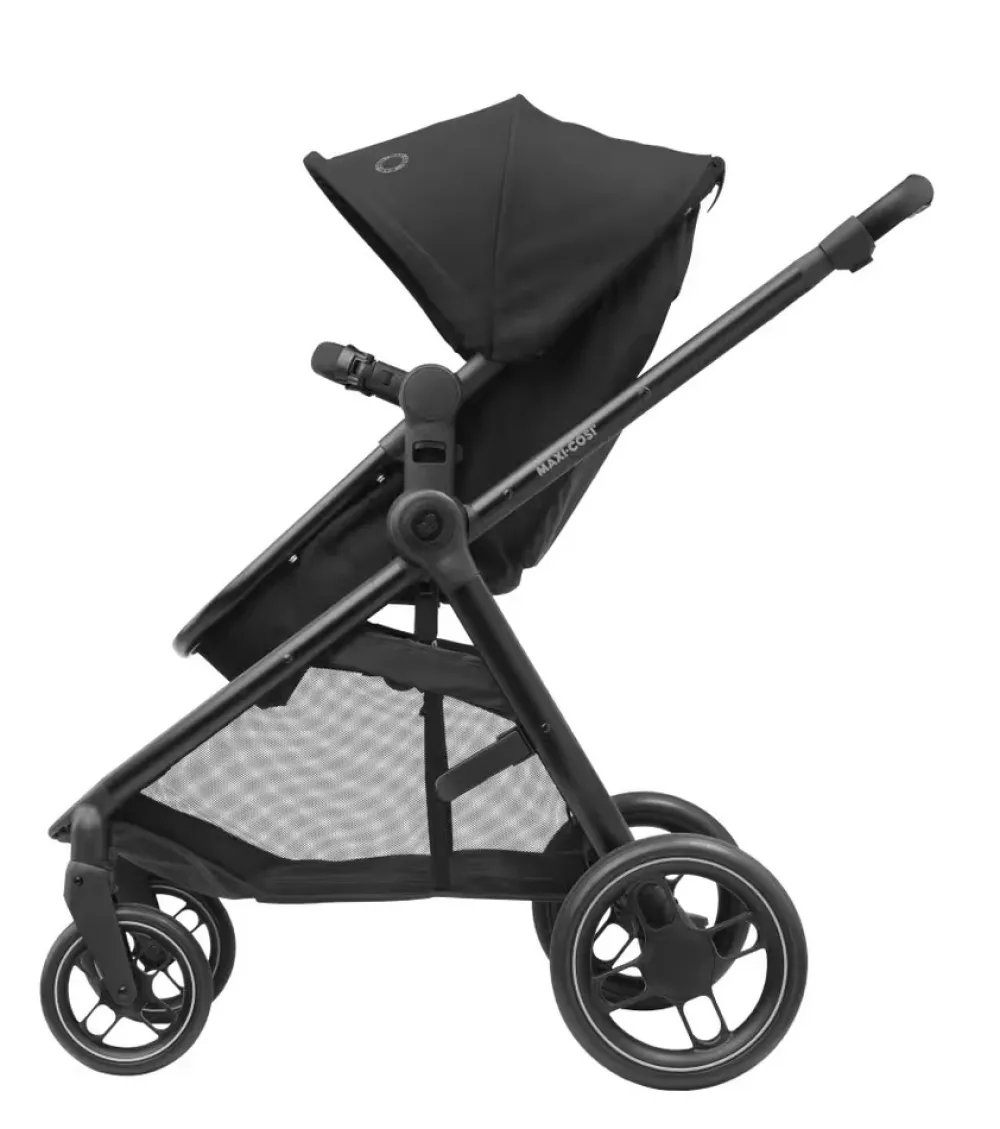 Maxi-Cosi Zelia3 - essentiel black- Klapvogne Med Ergonomiske Sæder