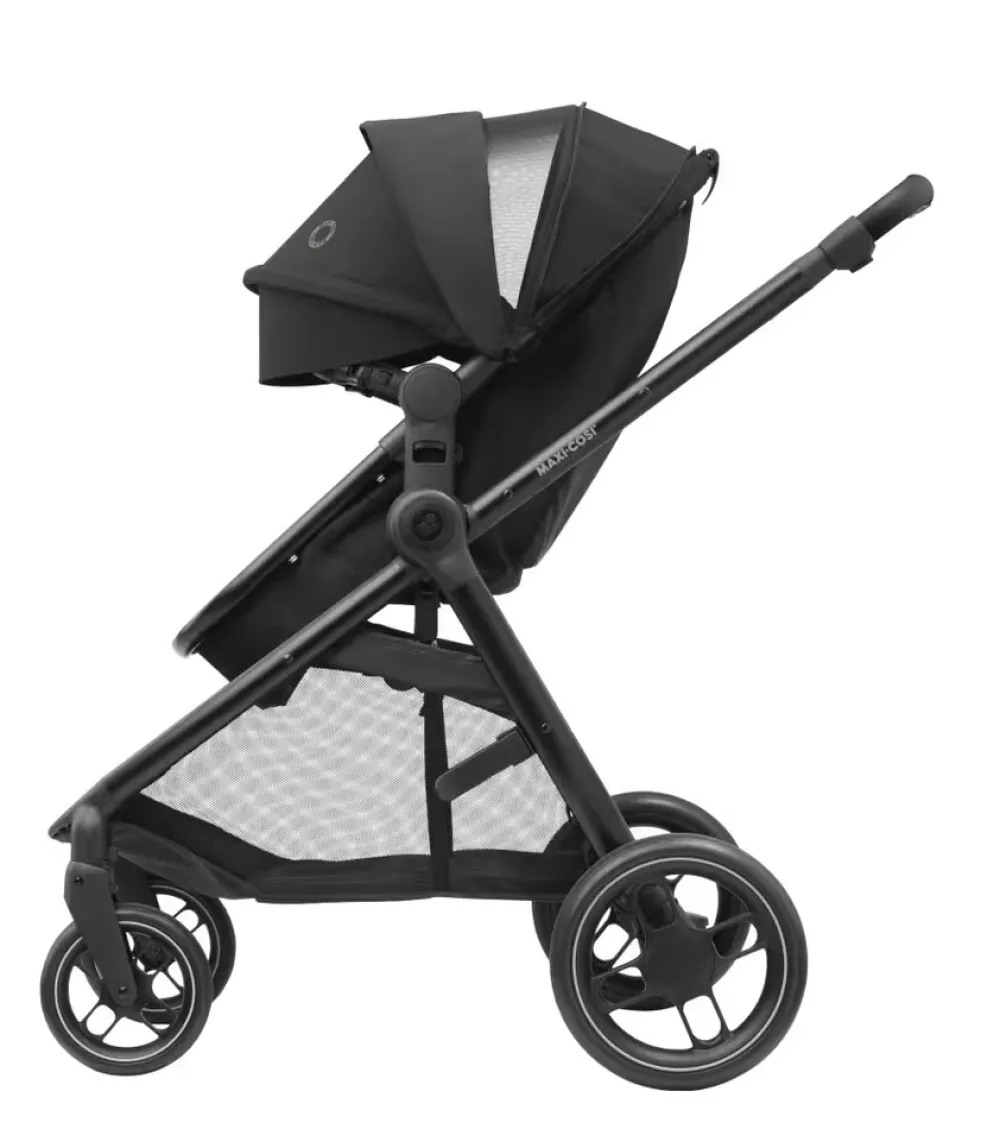 Maxi-Cosi Zelia3 - essentiel black- Klapvogne Med Ergonomiske Sæder