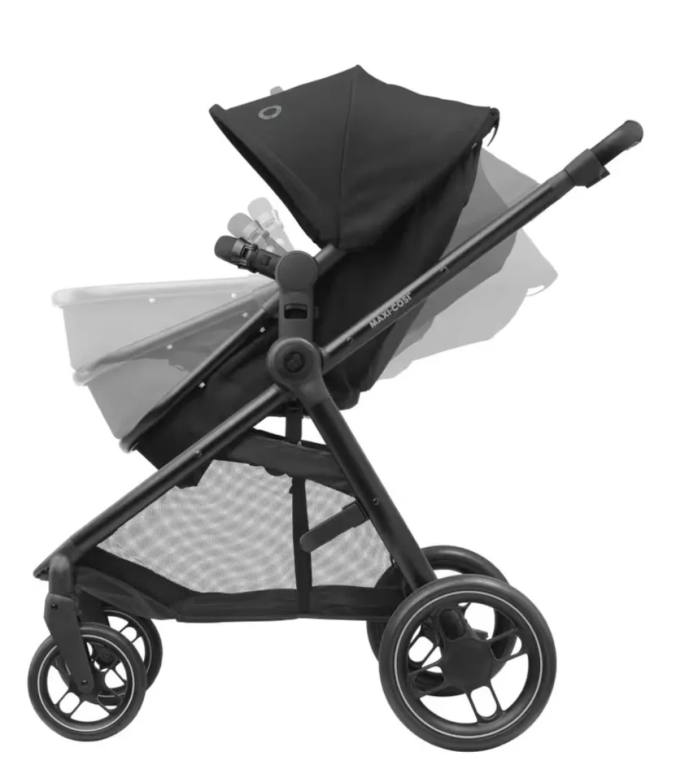 Maxi-Cosi Zelia3 - essentiel black- Klapvogne Med Ergonomiske Sæder