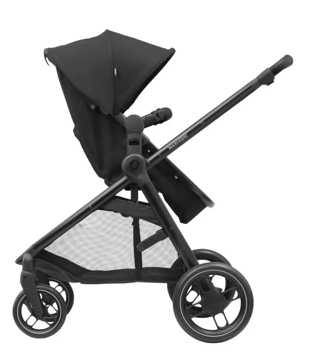 Maxi-Cosi Zelia3 - essentiel black- Klapvogne Med Ergonomiske Sæder