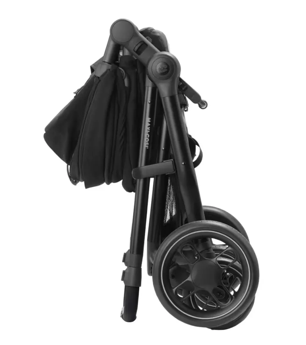 Maxi-Cosi Zelia3 - essentiel black- Klapvogne Med Ergonomiske Sæder